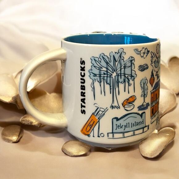 Starbucks GEORGIA Been There Series Collector BTS Coffee Mug Blue EUC - Picture 5 of 7